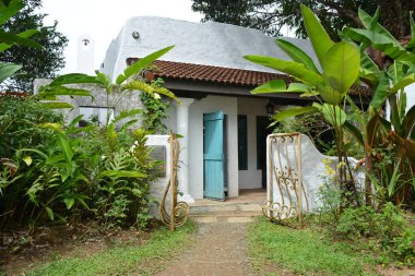 RIZAL, PH - 22 Aralık - Pinto Sanat Müzesi 22 Aralık 2018 tarihinde Antipolo, Rizal, Filipinler 'de mutfak cephesi