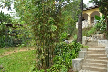 RIZAL, PH - 22 Aralık - Pinto Sanat Müzesi merdiveni 22 Aralık 2018, Antipolo, Rizal, Filipinler