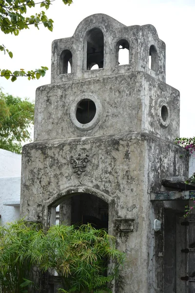 Rizal Dec Pinto Art Museum Chapel Bell Tower Facade December — Φωτογραφία Αρχείου