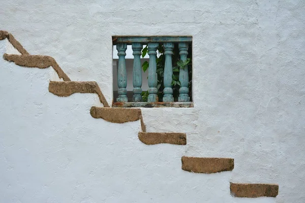 Escada Livre Feita Uso Concreto Para Andar Para Cima Para — Fotografia de Stock