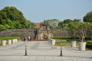 MANILA, PH - APR 7 - Fort Santiago cephesi 7 Nisan 2019 tarihinde Manila, Filipinler.