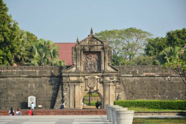 MANILA, PH - APR 7 - Fort Santiago cephesi 7 Nisan 2019 tarihinde Manila, Filipinler.