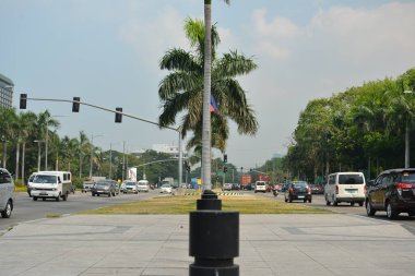 MANILA, PH - APR 7 - Roxas Bulvarı 7 Nisan 2019, Manila, Filipinler.