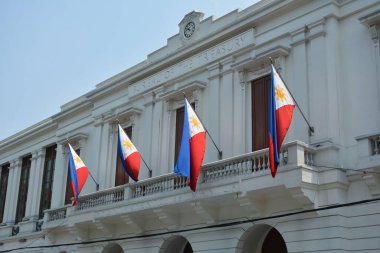 MANILA, PH - APR 7 - 7 Nisan 2019 'da Filipinler' in Manila kentinde bulunan Intramuros 'taki Hazine Dairesi.