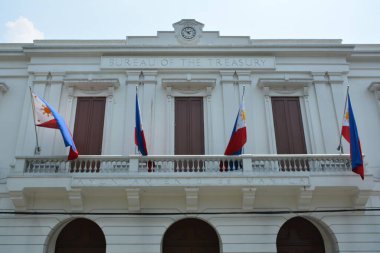 MANILA, PH - APR 7 - 7 Nisan 2019 'da Filipinler' in Manila kentinde bulunan Intramuros 'taki Hazine Dairesi.