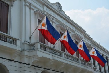 MANILA, PH - APR 7 - 7 Nisan 2019 'da Filipinler' in Manila kentinde bulunan Intramuros 'taki Hazine Dairesi.