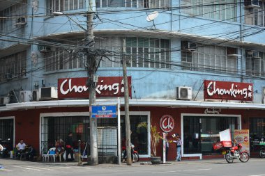 MANILA, PH - APR 7 - Intramuros 'ta 7 Nisan 2019' da Manila, Filipinler 'de boğulma cephesi.