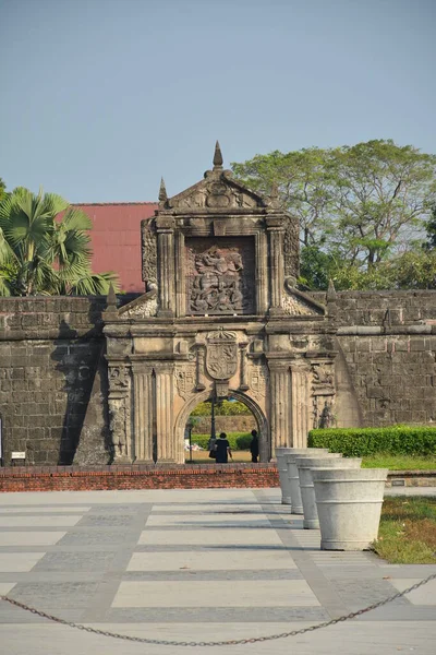 Manila Apr Fasada Fortu Santiago Intramuros Kwietnia 2019 Roku Manili — Zdjęcie stockowe