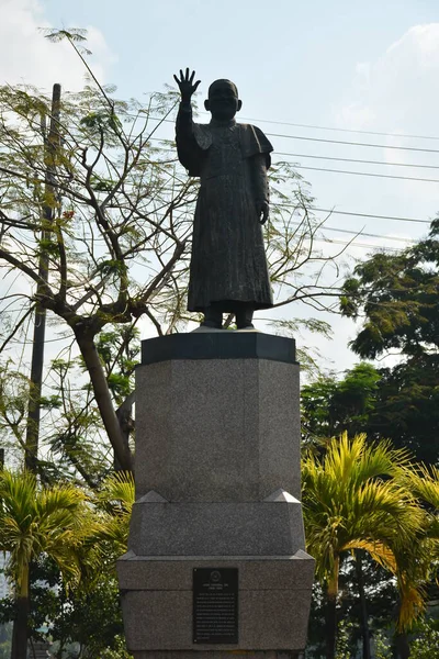 Manila Abril Estatua Del Cardenal Sin Abril 2019 Manila Filipinas — Foto de Stock