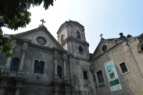 Manila Abril Fachada Iglesia San Agustín Intramuros Abril 2019 Manila —  Fotos de Stock