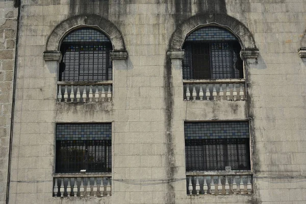 Manila Apr San Agustin Janela Igreja Intramuros Abril 2019 Manila — Fotografia de Stock