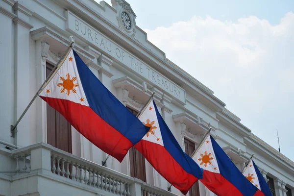 Manila Apr Escritório Fachada Edifício Tesouro Intramuros Abril 2019 Manila — Fotografia de Stock