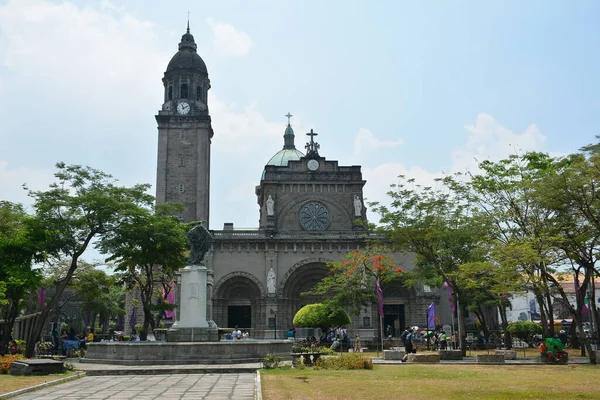 Manila Apr Manila Cathedral Church Facade Intramuros April 2019 Manila — Stock Photo, Image