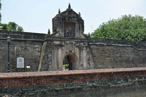 Manila Apr Fort Santiago Fasad Intramuros Den April 2019 Manila — Stockfoto