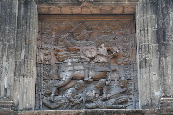 Manila Apr Fort Santiago Art Details Facade Intramuros 2019 필리핀 — 스톡 사진