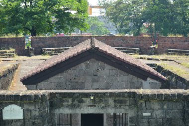 MANILA, PH - APR 7 - Balutoptillo ve Reducto de San Francisco Javier çatısı 7 Nisan 2019 tarihinde Manila, Filipinler.