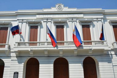 MANILA, PH - APR 7 - 7 Nisan 2019 'da Filipinler' in Manila kentinde bulunan Intramuros 'taki Hazine Dairesi.