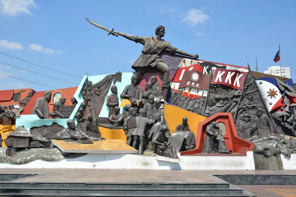 Manila Abr Andrés Bonifacio Monumento Santuario Abril 2019 Manila Filipinas — Foto de Stock