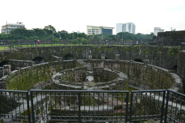 Manila Ptu Estrutura Fortificação Baluarte San Diego Cidade Murada Intramuros — Fotografia de Stock