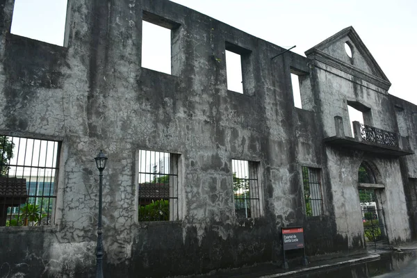 Manila Oct Cuartel Santa Lucia Arruina Fachada Ciudad Amurallada Intramuros — Foto de Stock