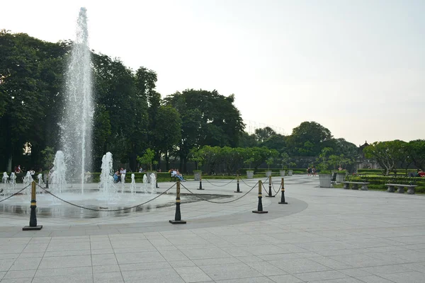 Manila Ottobre Fontana Acqua Plaza Moriones Nella Città Murata Intramuros — Foto Stock