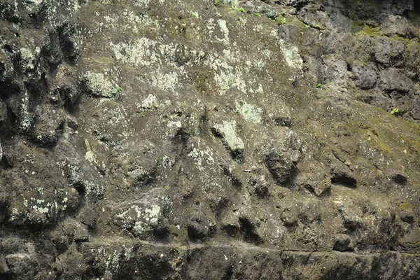 Oude Stenen Gebruiken Voor Het Bouwen Van Muur Achtergrond Tijdens — Stockfoto