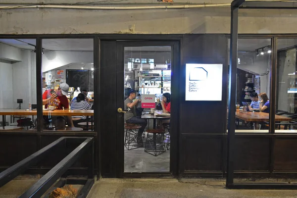 Manila Feb Speciale Coffeeshop Gevel Eerste Verenigd Gebouw Februari 2020 — Stockfoto