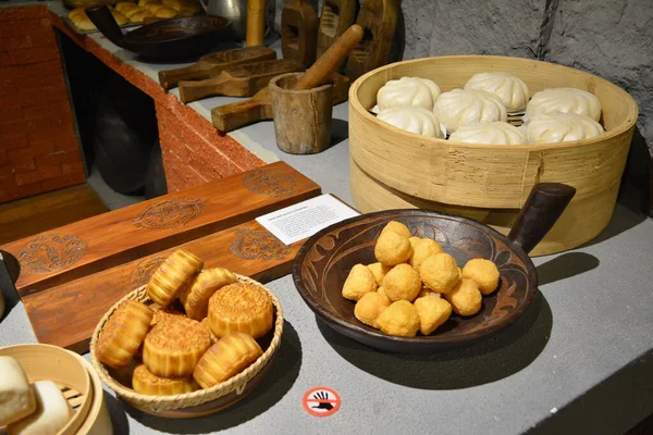 Manila Jan Panaderia Bakery Hopia Display Chinatown Museum 2020 필리핀 — 스톡 사진