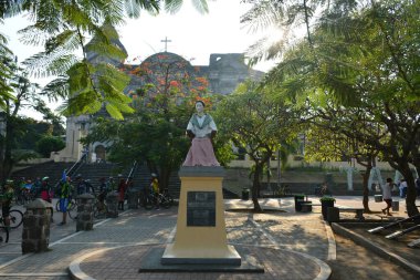 BATANGAS, PH - 4 MAYIS - Marcela Agoncillo heykeli 4 Mayıs 2019, Batangas, Filipinler.