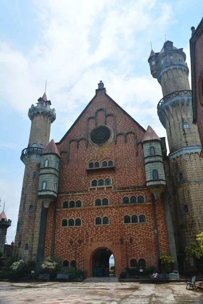 Batangas May Fantasy World Theme Park Castle Facade May 2019 — Stock Photo, Image