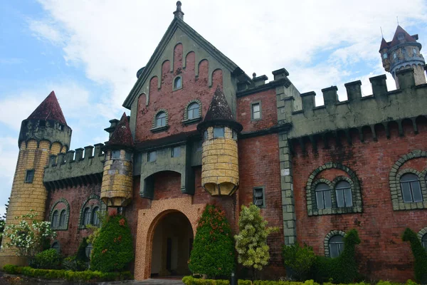 Batangas Května Fantasy World Theme Park Castle Facade May 2019 — Stock fotografie