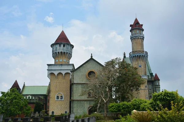 Batangas Května Fantasy World Theme Park Castle Facade May 2019 — Stock fotografie