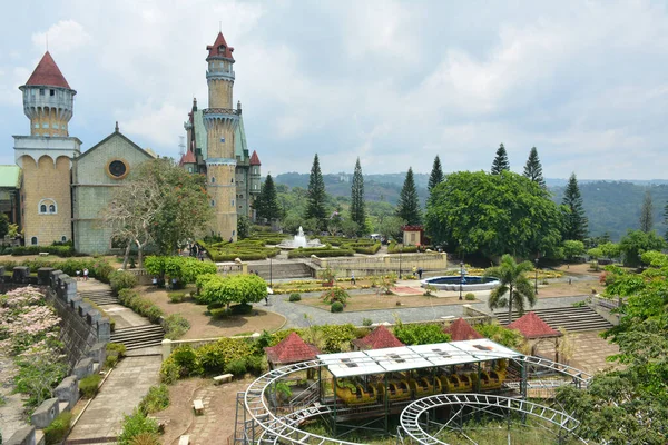 Batangas Května Fantasy World Theme Park Castle Facade May 2019 — Stock fotografie