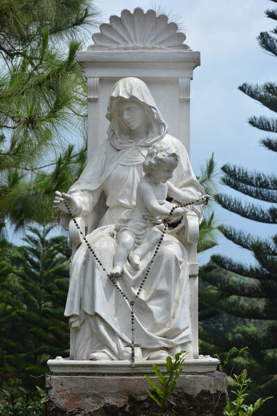 BATANGAS, PH - MAY 4 - Our Lady of the Holy Rosary shrine at Caleruega on May 4, 2019 in Nasugbu, Batangas, Philippines.