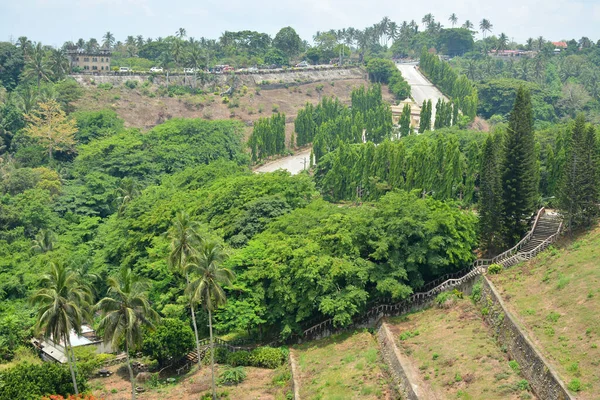 Filipinler Batangas Gündüz Vakti Ağaçlar Yapraklarla Kaplı Dağ Manzarası — Stok fotoğraf