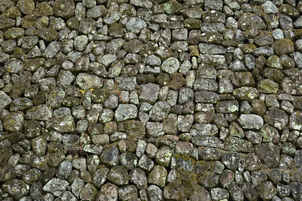 Σωρός Από Γκρίζα Βράχια Που Σχηματίζουν Ένα Φόντο Τοίχου Στις — Φωτογραφία Αρχείου