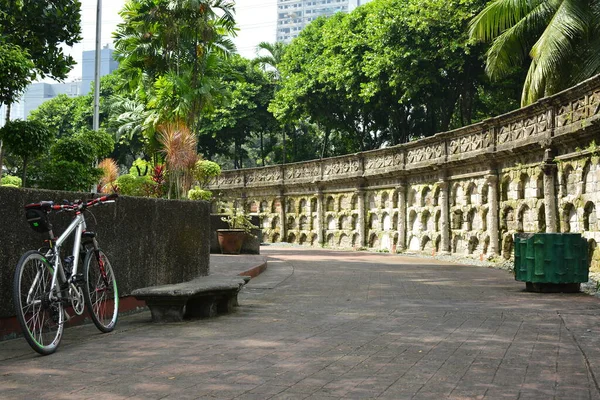 Manila Oct Paco Park Begraafplaats Niches Muur Oktober 2018 Manilla — Stockfoto