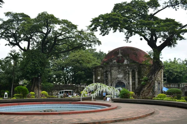 Manila Oct Фасад Каплиці Святого Панкратія Фонтан Води Пако Парку — стокове фото