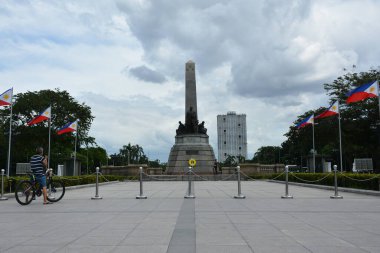 MANILA, PH - OCT 20 - Jose Rizal heykeli Rizal parkında 20 Ekim 2018, Manila, Filipinler.