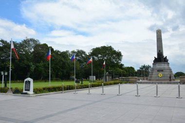 MANILA, PH - OCT 20 - Jose Rizal heykeli Rizal parkında 20 Ekim 2018, Manila, Filipinler.