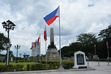 MANILA, PH - OCT 20 - Jose Rizal heykeli Rizal parkında 20 Ekim 2018, Manila, Filipinler.