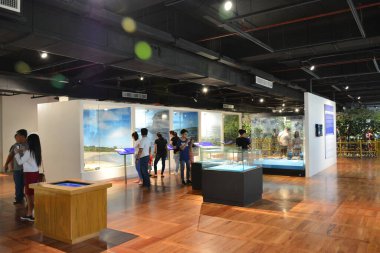 MANILA, PH - OCT 20 - Ulusal Doğal Tarih Müzesi Mangrov Bölümü Sergisi 20 Ekim 2018, Manila, Filipinler.