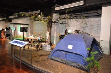 MANILA, PH - OCT 20 - Ulusal Doğal Tarih Müzesi Sergisi 20 Ekim 2018 tarihinde Manila, Filipinler 'de.