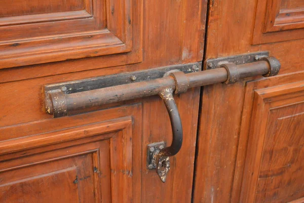 Rusty Metal Door Lock Museum Philippines — Stock Photo, Image