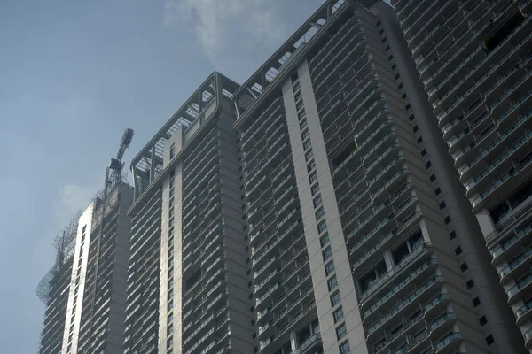 Makati Oct Acqua Residencias Condominio Fachada Octubre 2018 Makati Philippines — Foto de Stock