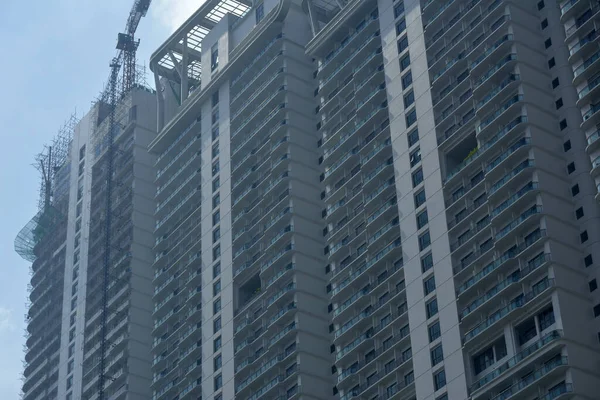 Makati Oct Acqua Residencias Condominio Fachada Octubre 2018 Makati Philippines — Foto de Stock