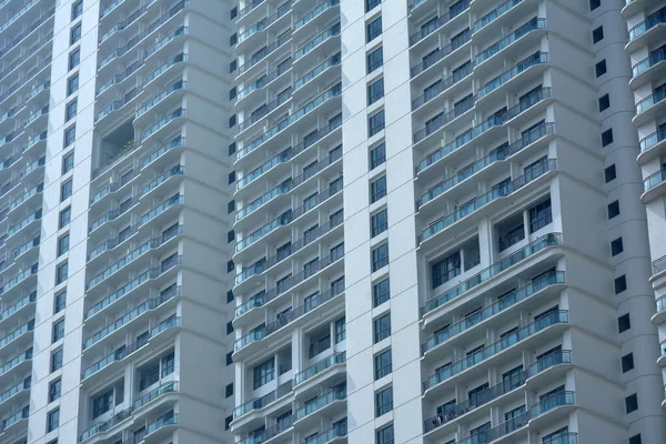 Makati Oct Acqua Residencias Condominio Fachada Octubre 2018 Makati Philippines — Foto de Stock