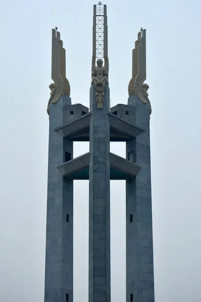 Quezon City Oct Quezon Memorial Circle Obelisk Monument Tower October — Fotografia de Stock