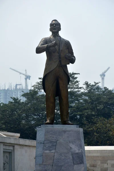 Ciudad Quezon Oct Estatua Manuel Quezón Círculo Conmemorativo Quezón Octubre — Foto de Stock