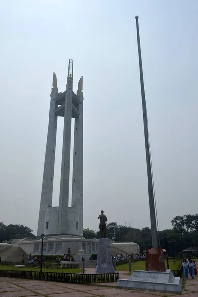 Quezon City Oct Quezon Memorial Circle Obelisk Monument Tower October — Stock Photo, Image